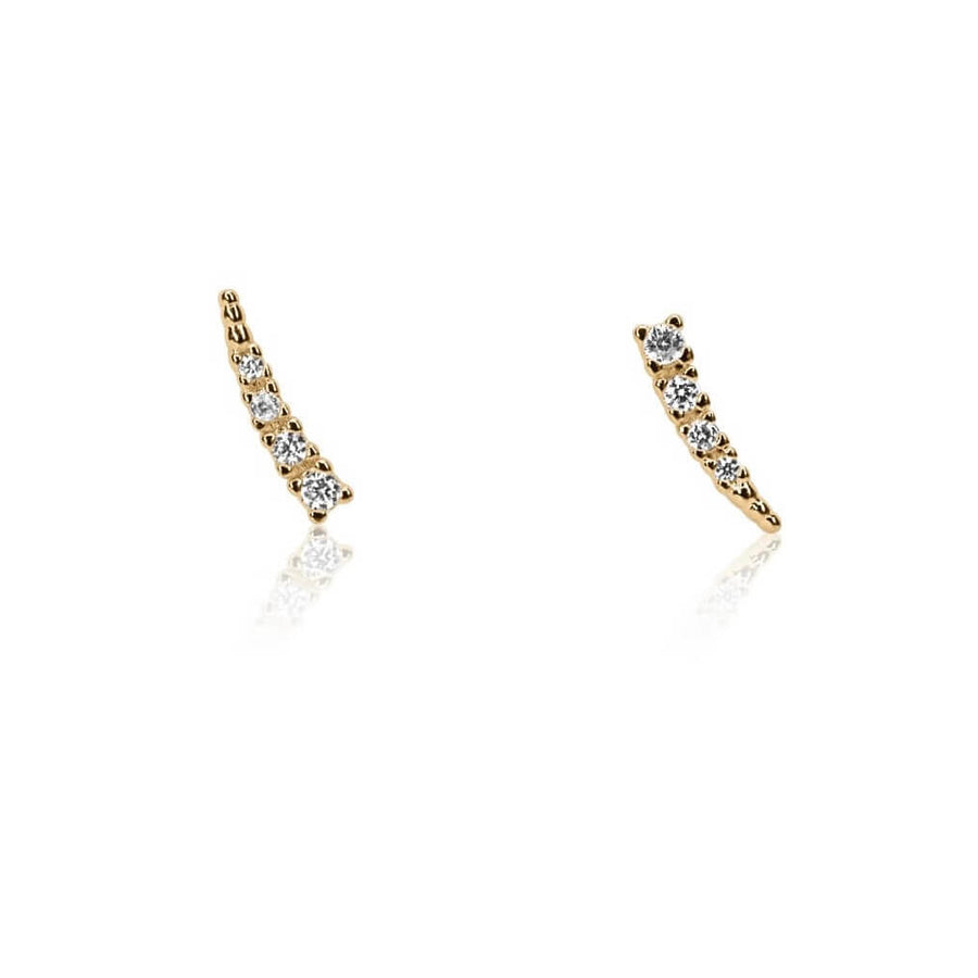 Diamond Climber Earrings