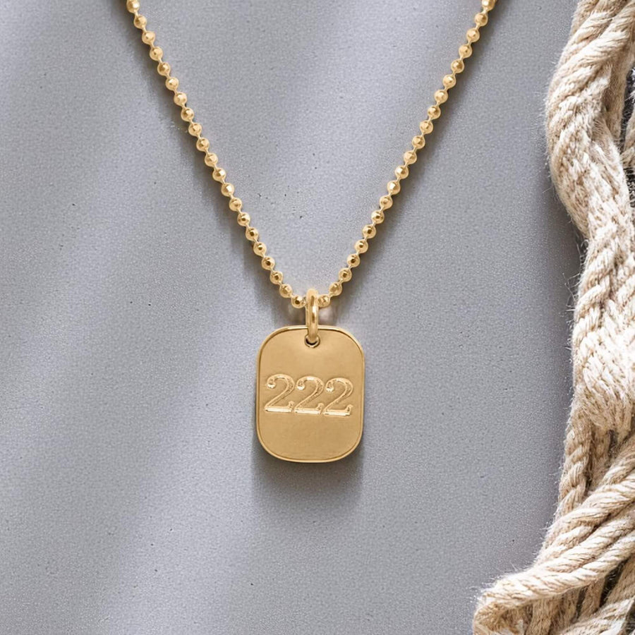 Angel Tag 222 Necklace