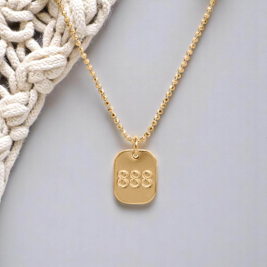 Angel Tag 888 Necklace