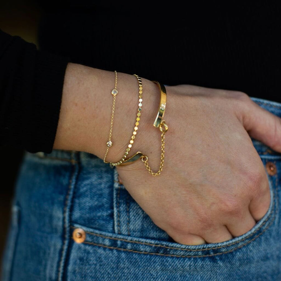 Bangle Drop Chain Bracelet