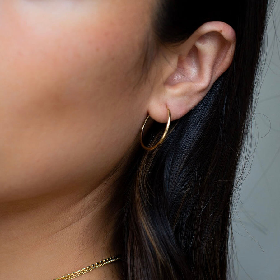 Classic Gold Hoops