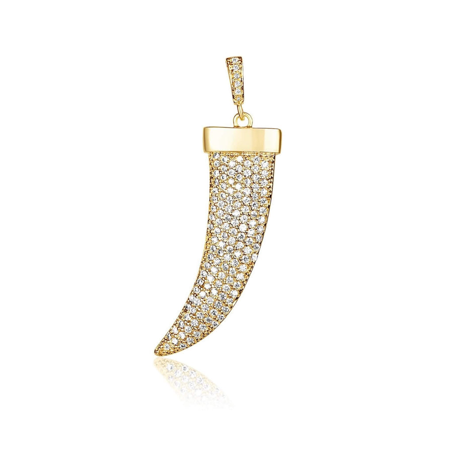 Diamond Tusk Pendant Necklace