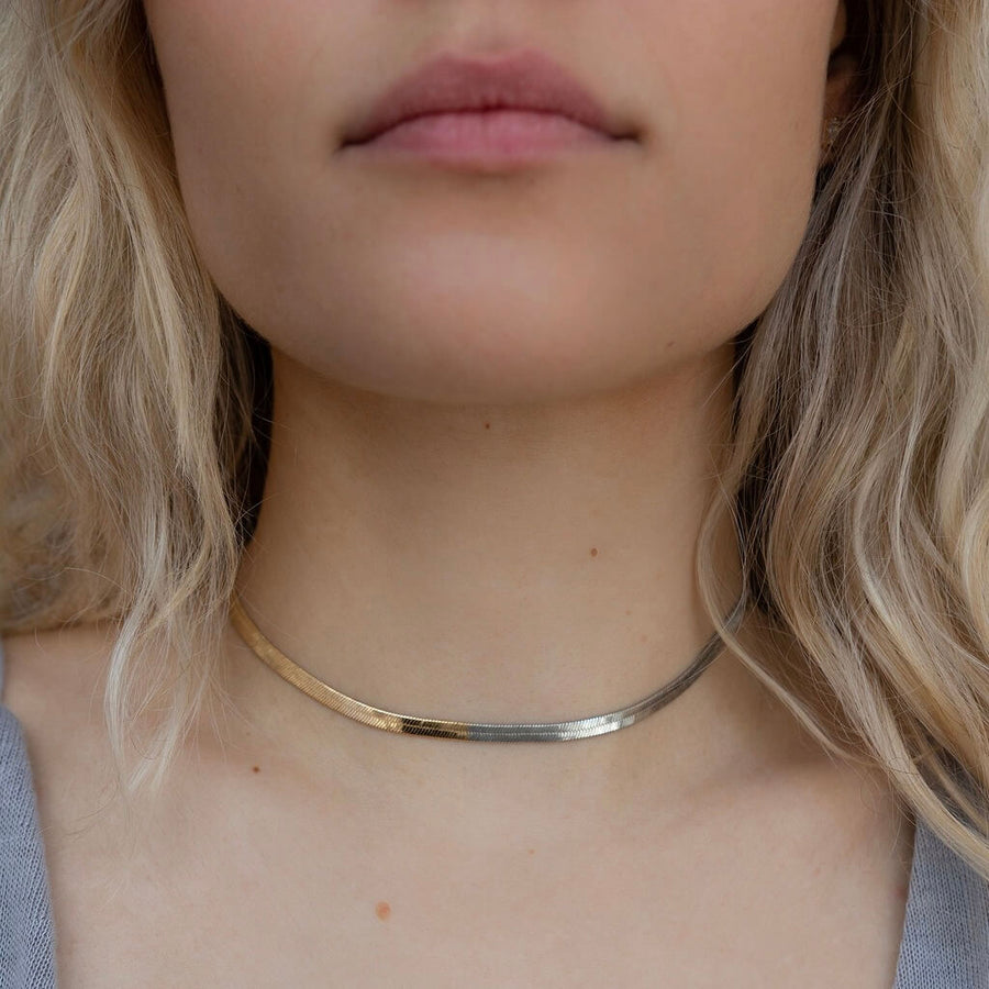 Ombre Herringbone Necklace