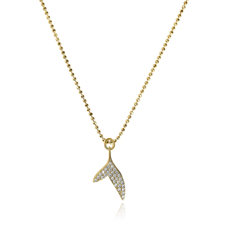 Diamond Whale Tale Necklace