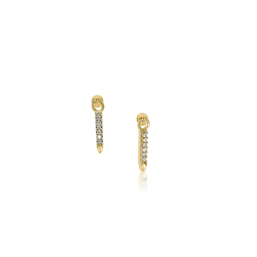 Diamond Spear Earrings