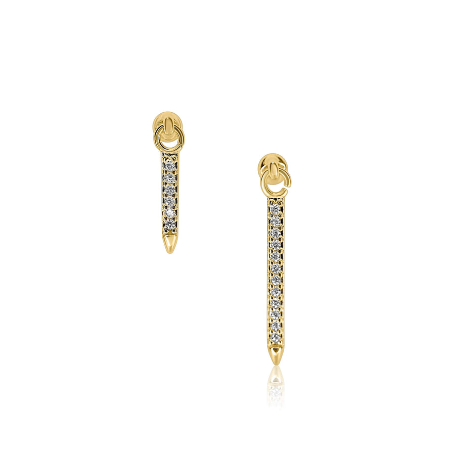 Diamond Spear Earrings