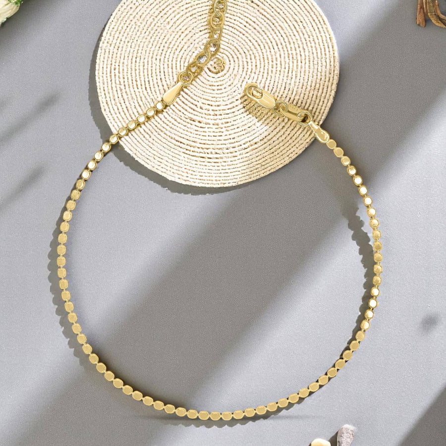 Flat Ball Chain Anklet
