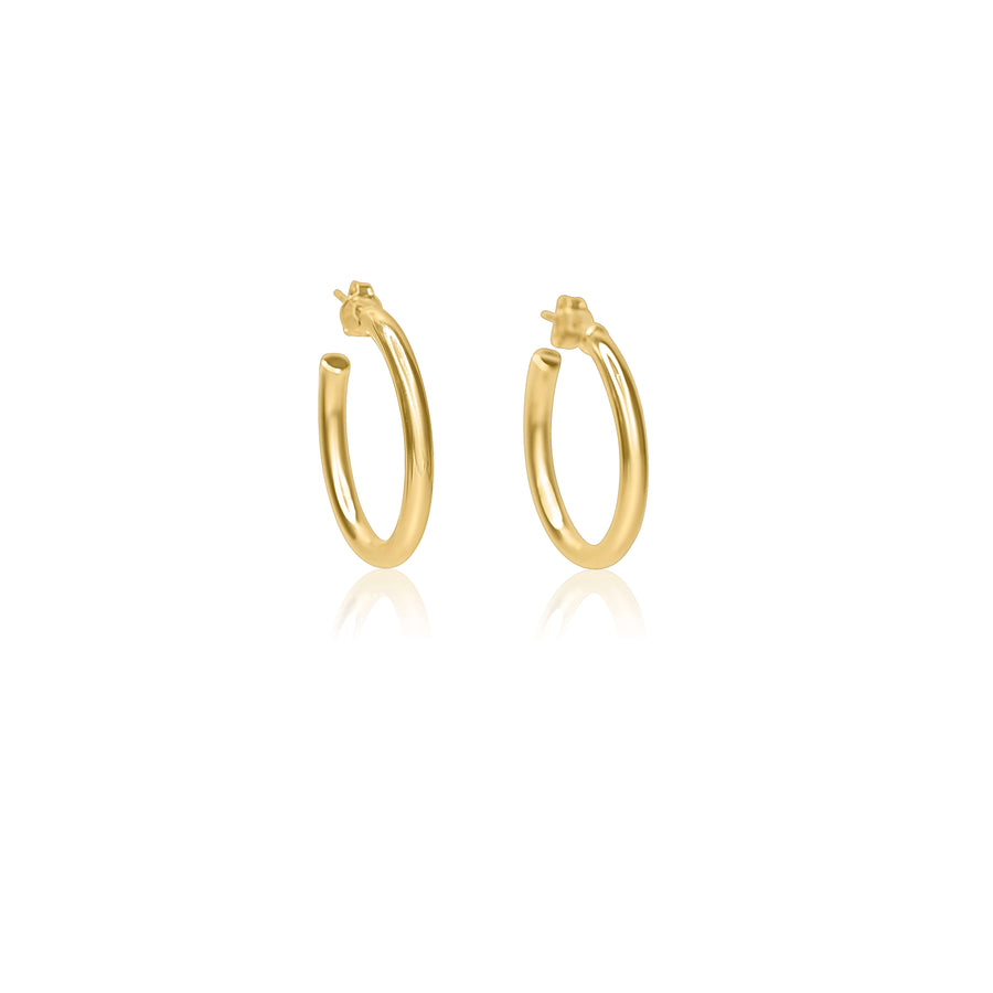 Mini C Hoop Earrings