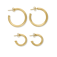 C Hoop Earrings