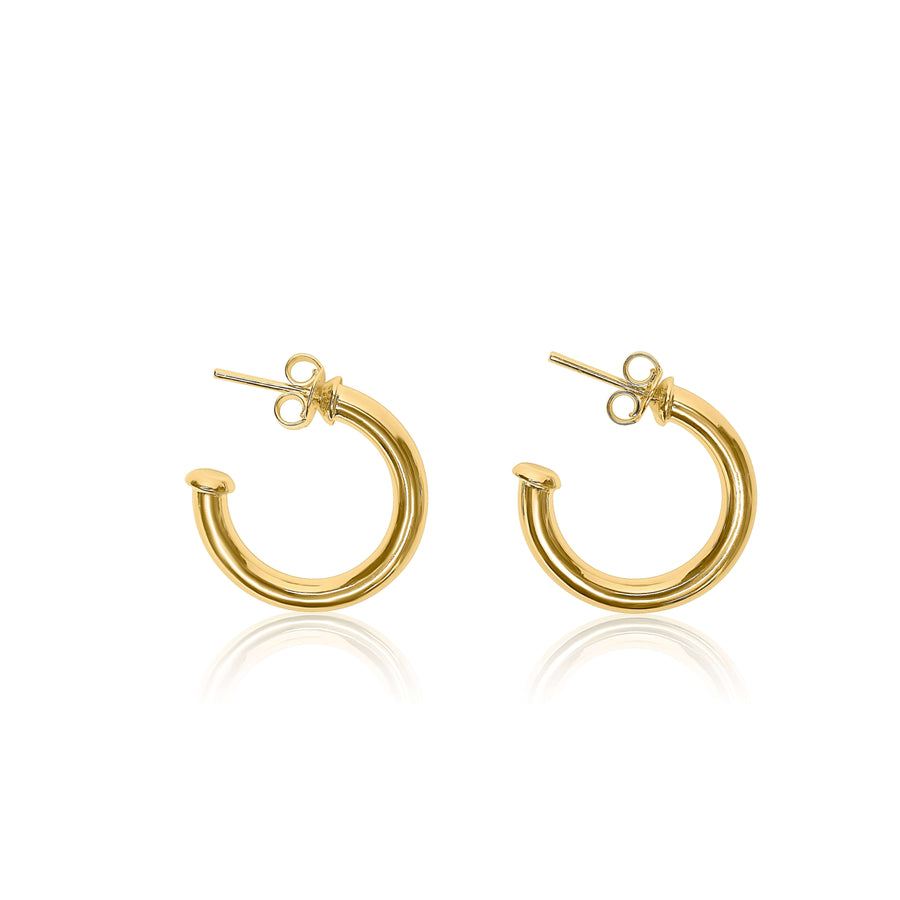 Mini C Hoop Earrings