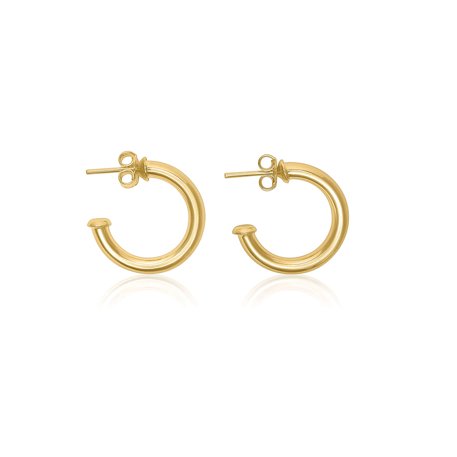 Mini C Hoop Earrings