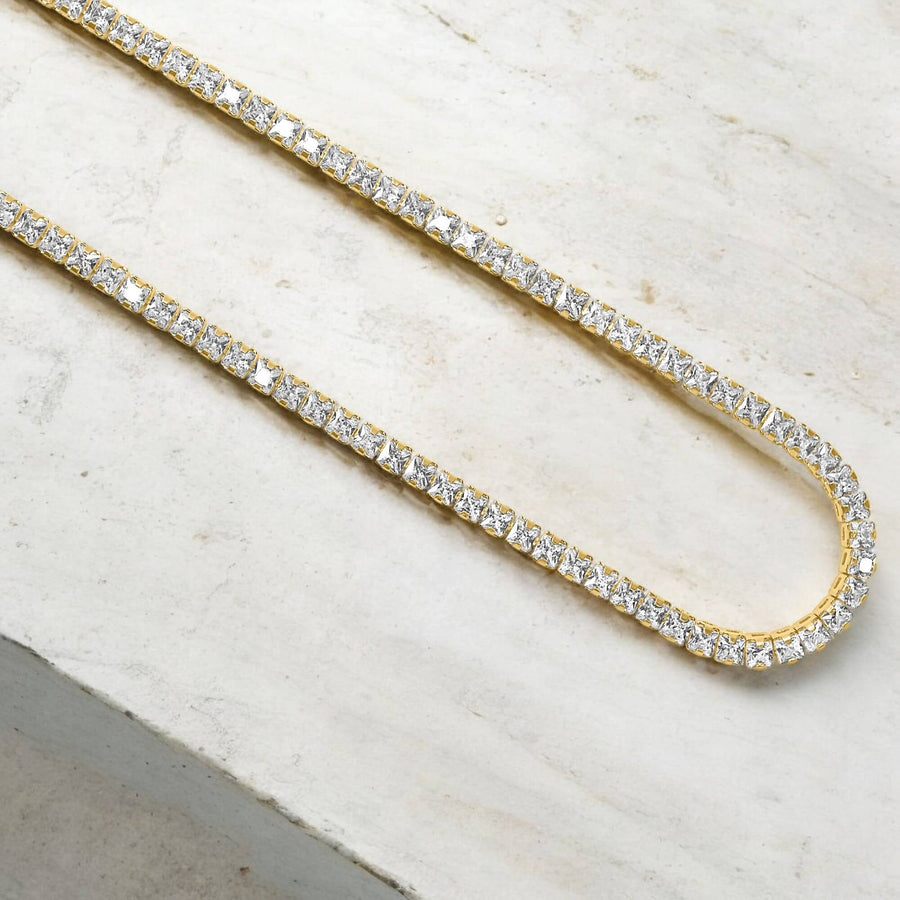 Goddess Diamond Tennis Necklace