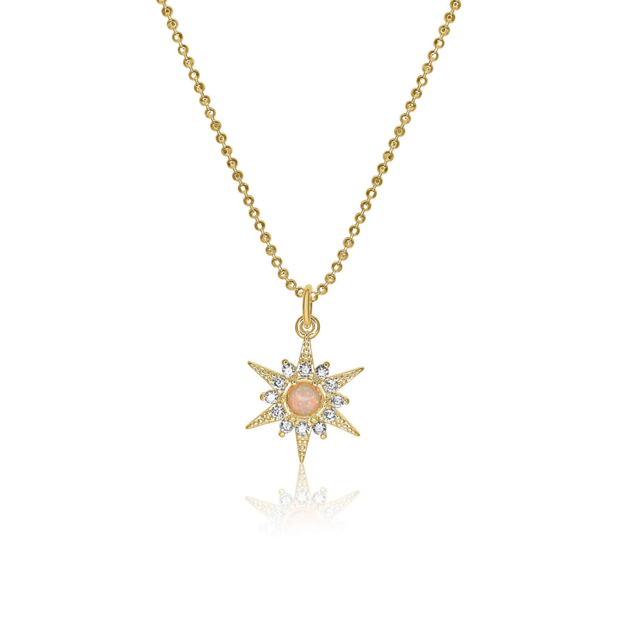 Opal North Star Necklace