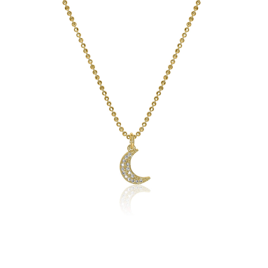 Mini Diamond Crescent Moon