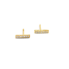 Diamond Bar Earrings