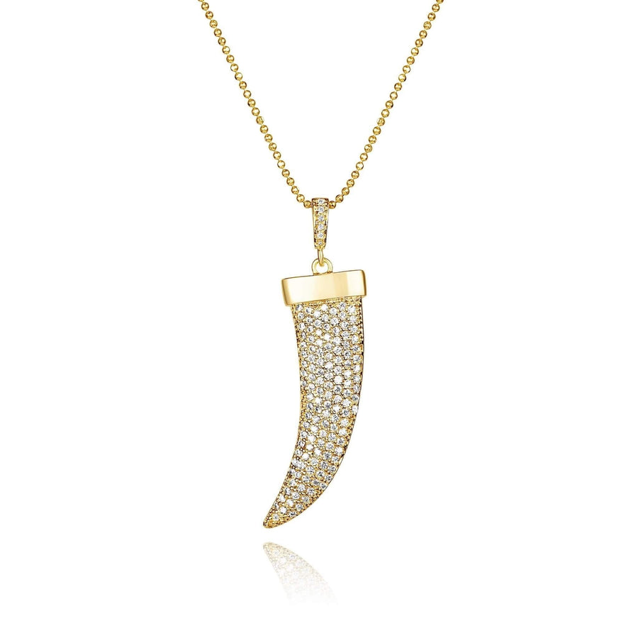 Diamond Tusk Pendant Necklace