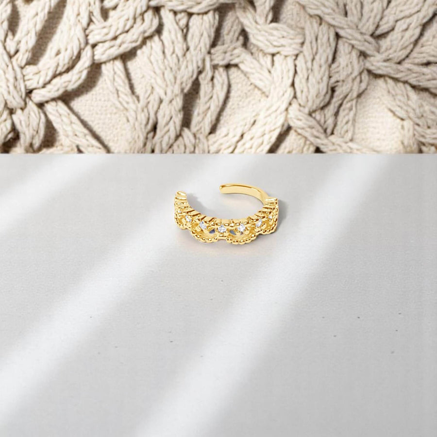 Diamonds and Lace Vintage Earring Cuff