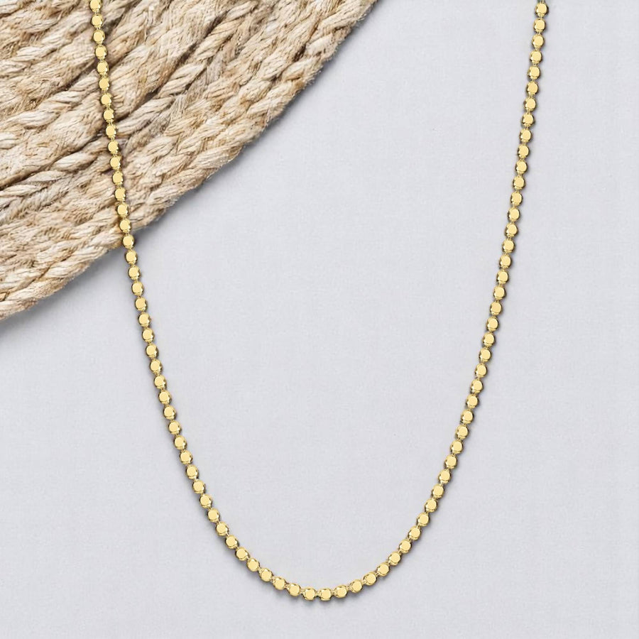 Flat Ball Chain Necklace