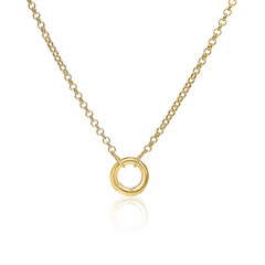 Front Clasp Carabiner Rolo Chain Necklace