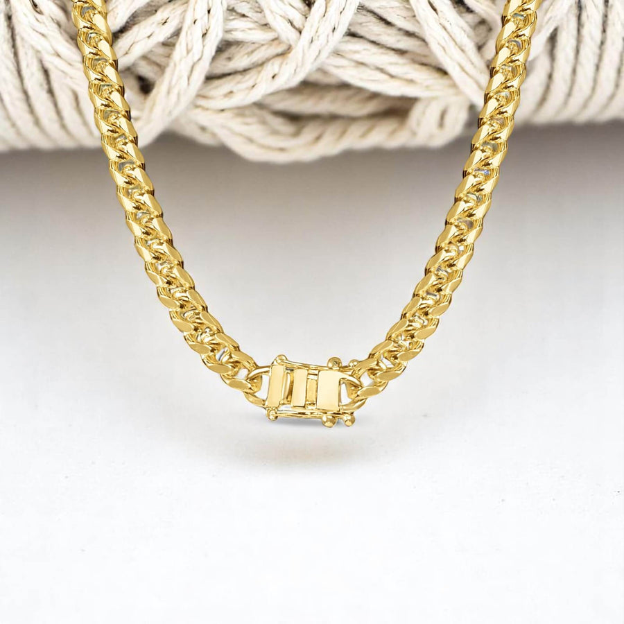 Front Clasp Cuban Chain Necklace