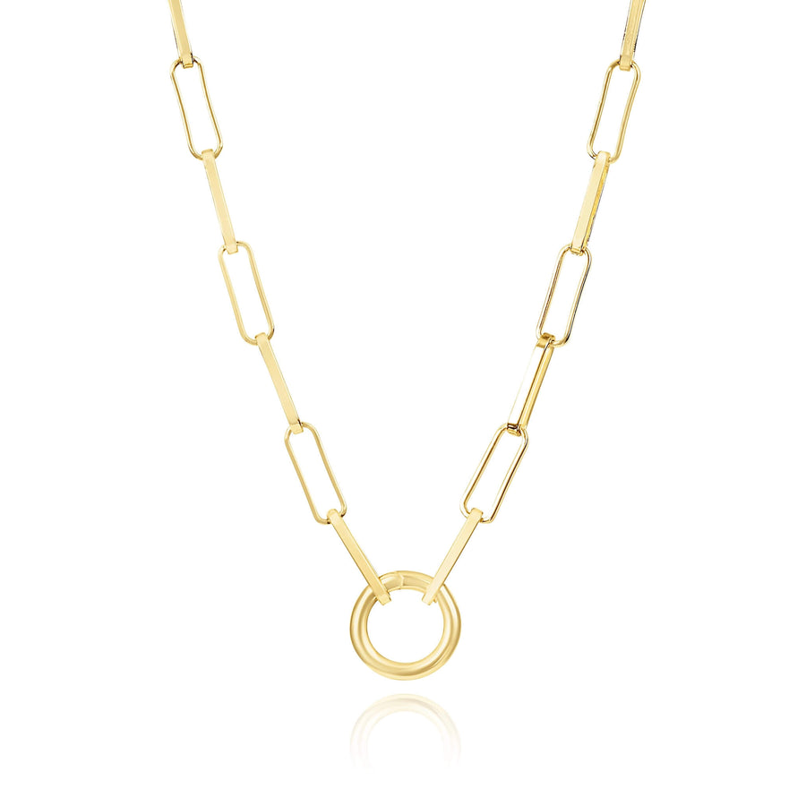 NKC Front-Clasp Chain Necklace - Gold on Garmentory