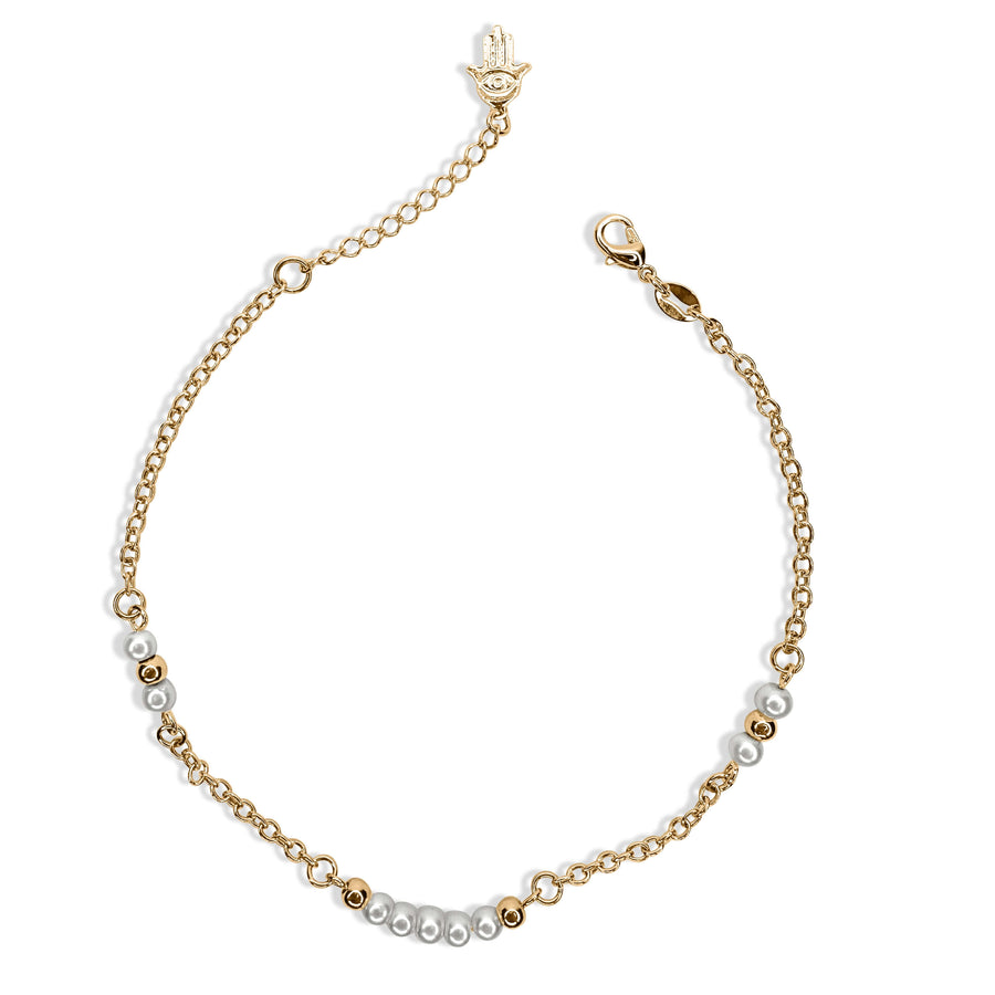 Beaded Pearl Anklet