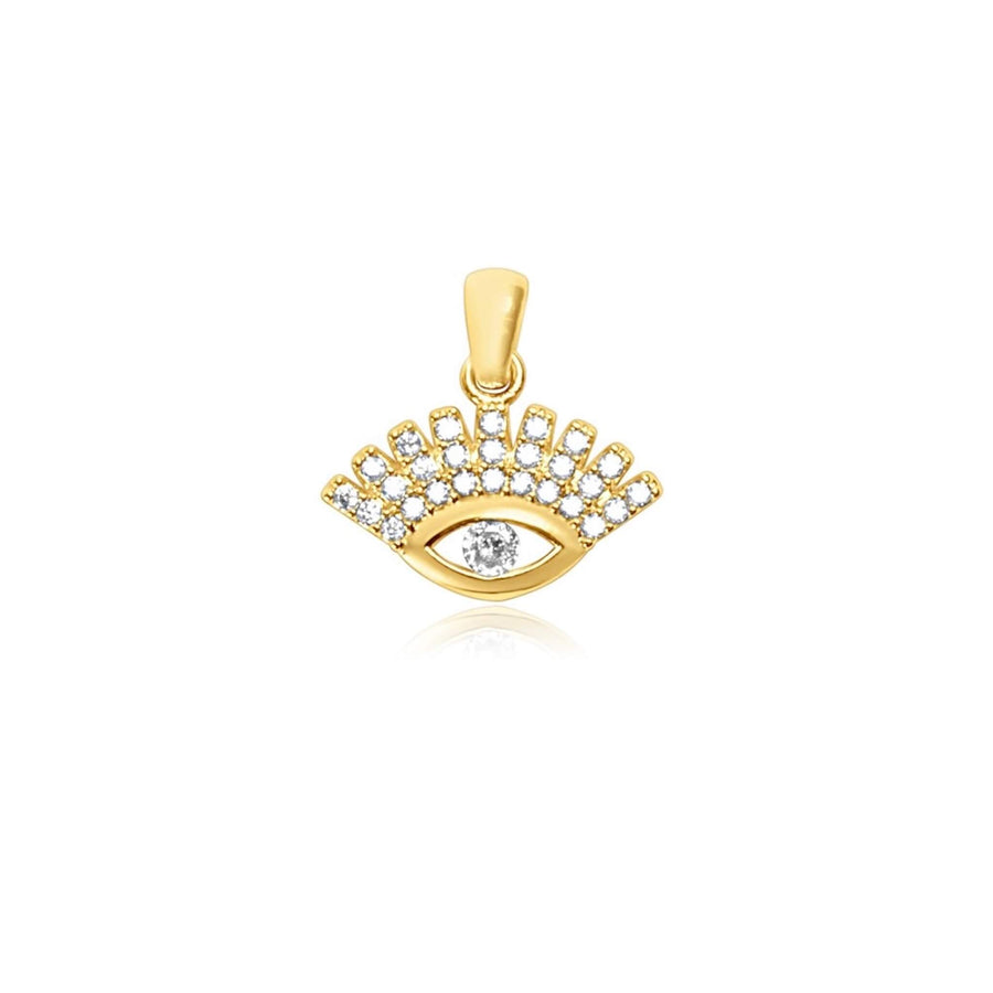 Lady Evil Eye Pendant Necklace