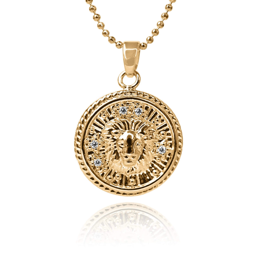 Leo Zodiac Coin Necklace