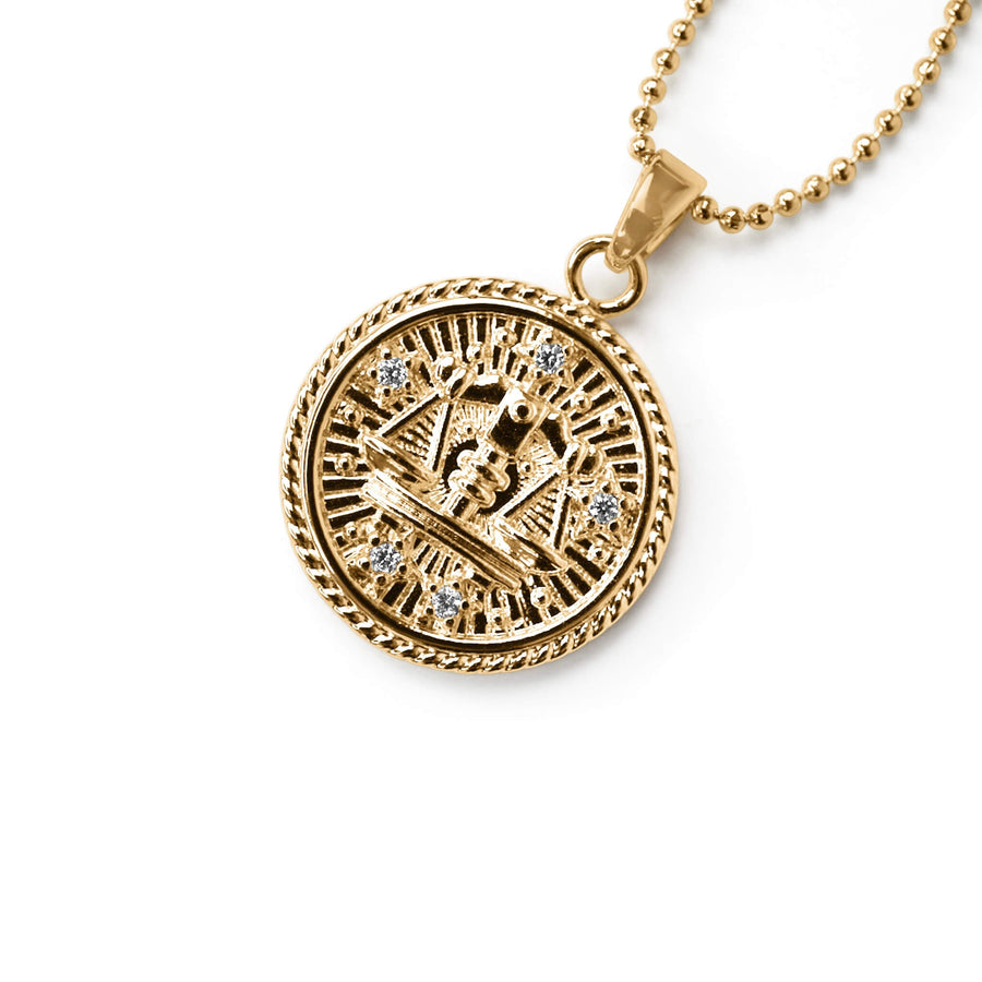 Libra Zodiac Coin Necklace