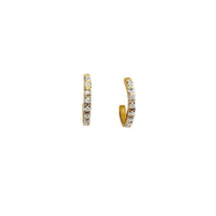 Diamond Huggie Earrings