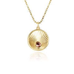 Radiant Rose Quartz Pendant Necklace