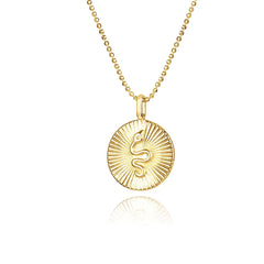 Radial Serpent Pendant Necklace