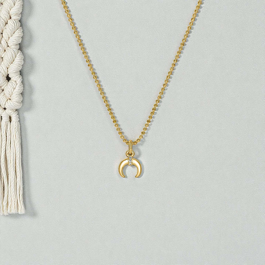 Mini Bull Horn Necklace