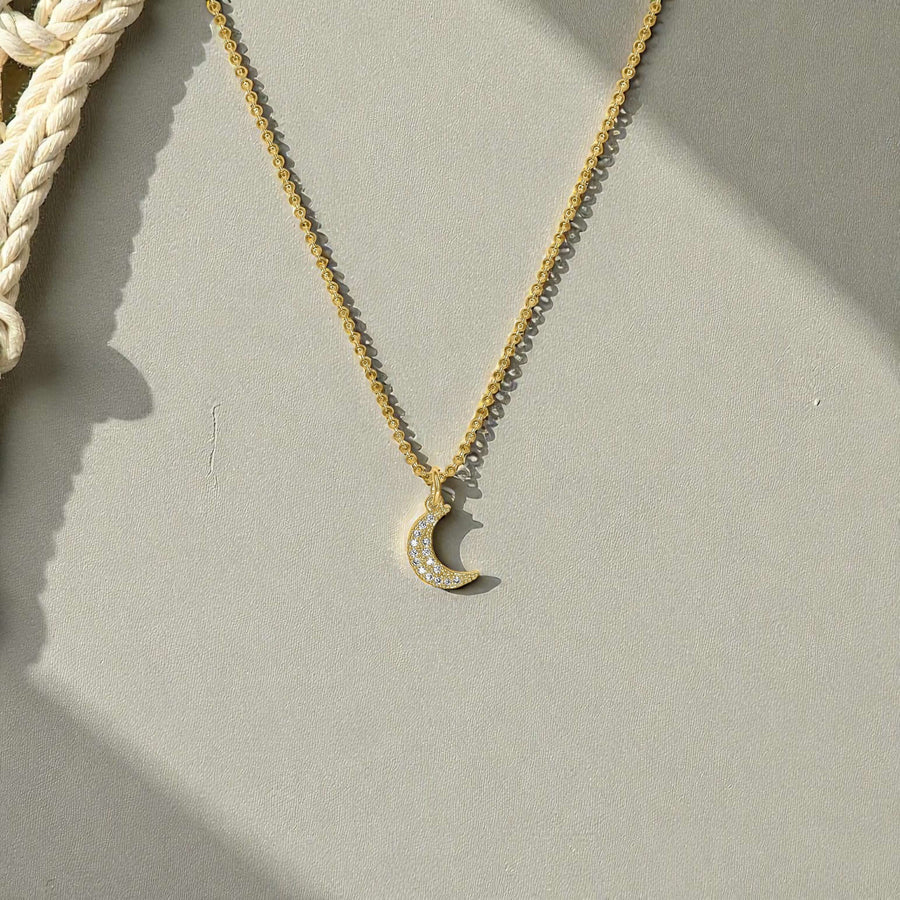 Mini Diamond Crescent Moon