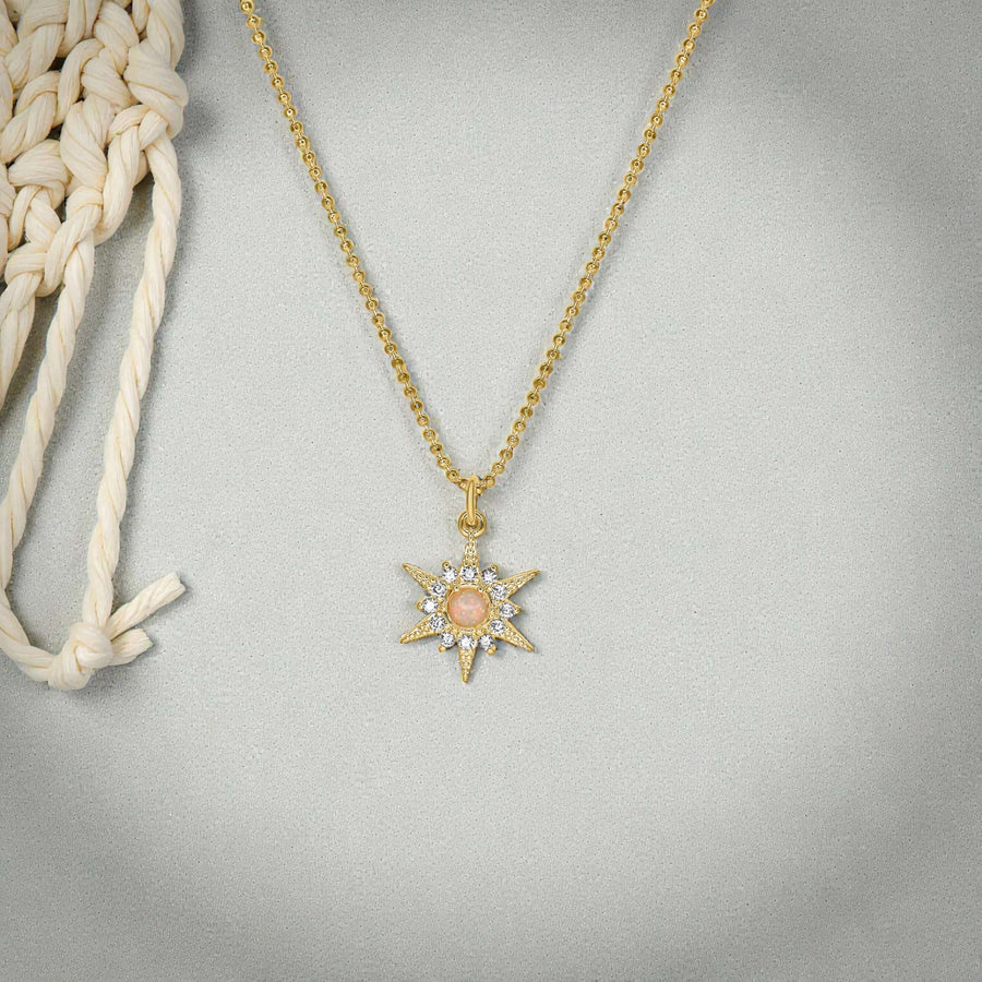 Opal North Star Necklace
