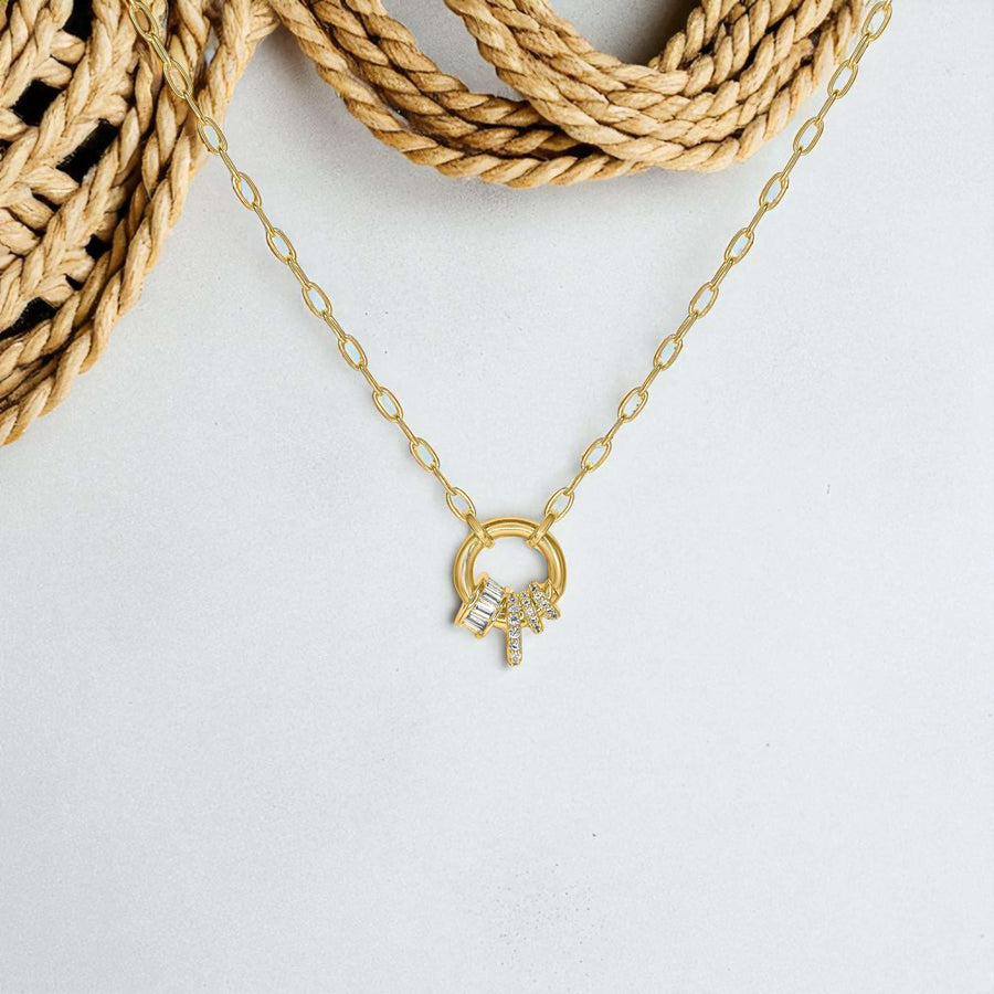 Scarlett Carabiner Mini Paperclip Chain Necklace