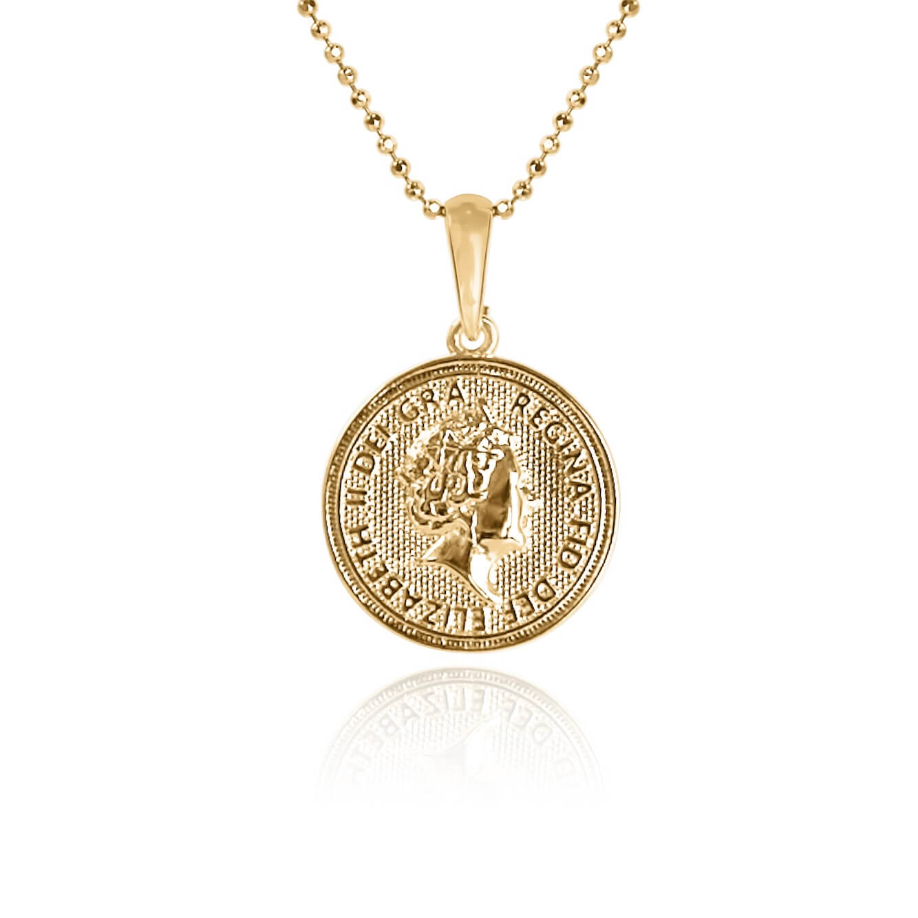 Queen Elizabeth Coin Pendant Necklace – Nomie