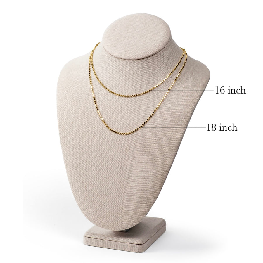 Flat Ball Chain Necklace